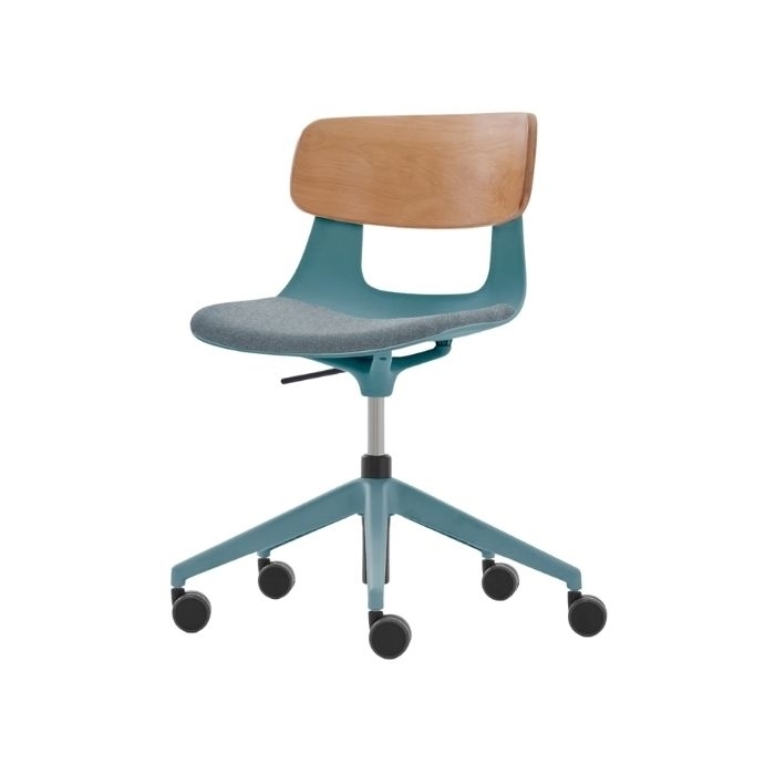 Lucrezia Ahşap Sırt Minderli Çalışma Sandalyesi