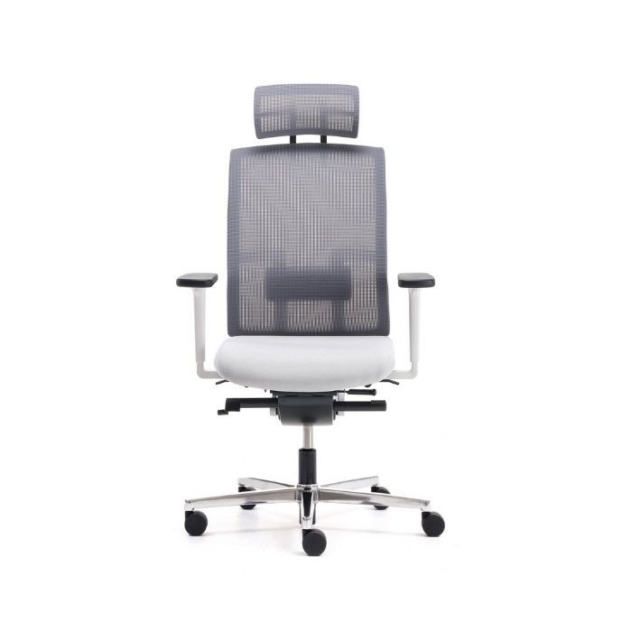 Me Too Çalışma Sandalyesi - Gri Başlıklı - Alüminyum Ayak